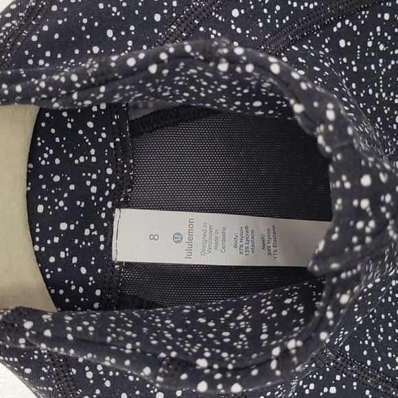 Lululemon Define Jacket Luminesce Splatter White Black Size 8 - Picture 5 of 7